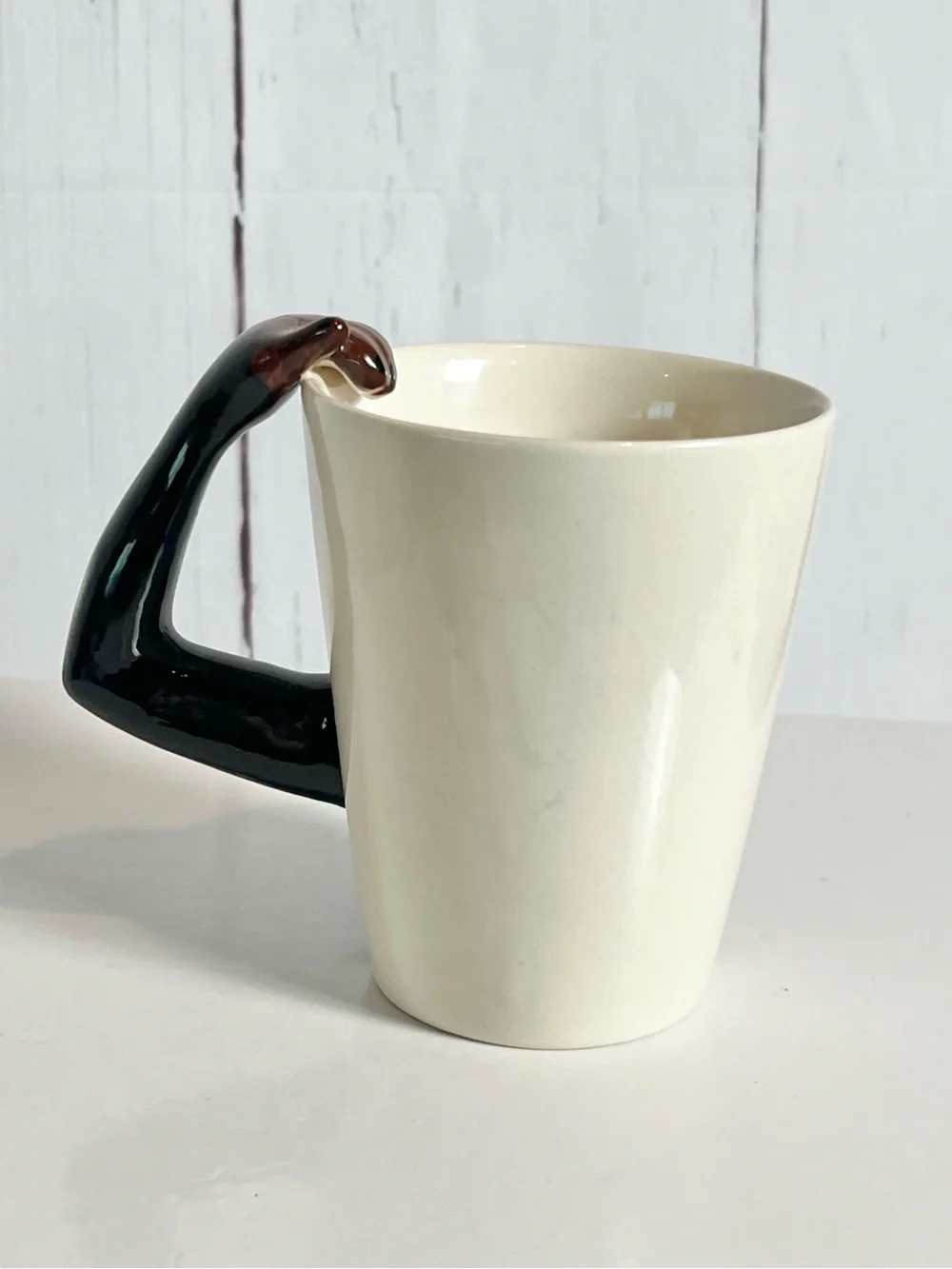 World Market Monkey Chimpanzee Mug Arm Handle Ceramic Made Thailand